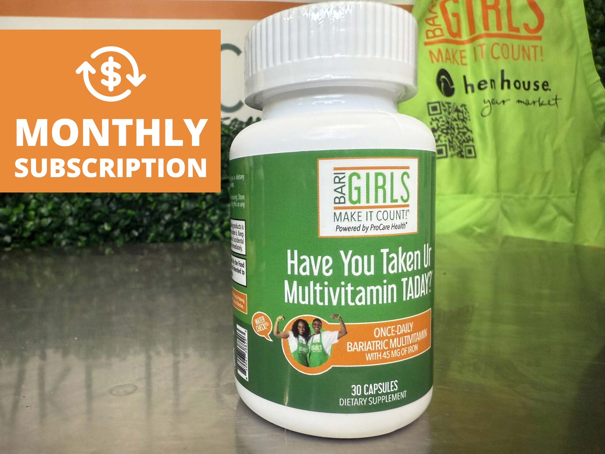 [SUBSCRIPTION] The BariGirls Have You Taken Ur Multivitamin TADAY? Multivitamin w/Iron Monthly Subscription